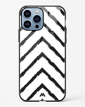 Calligraphic Zig Zags Glass Case Phone Cover (Apple)