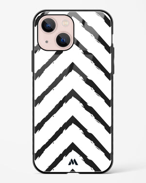 Calligraphic Zig Zags Glass Case Phone Cover (Apple)