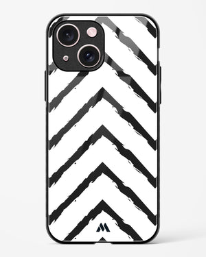 Calligraphic Zig Zags Glass Case Phone Cover (Apple)