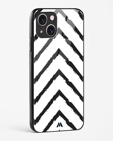 Calligraphic Zig Zags Glass Case Phone Cover (Apple)