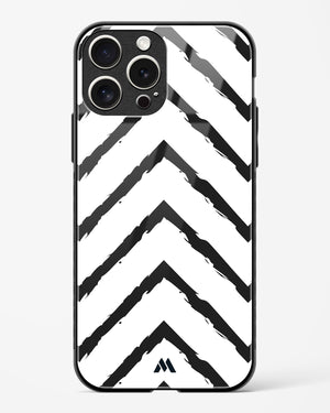 Calligraphic Zig Zags Glass Case Phone Cover (Apple)