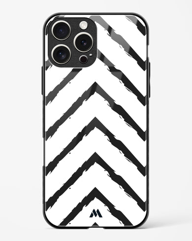 Calligraphic Zig Zags Glass Case Phone Cover (Apple)