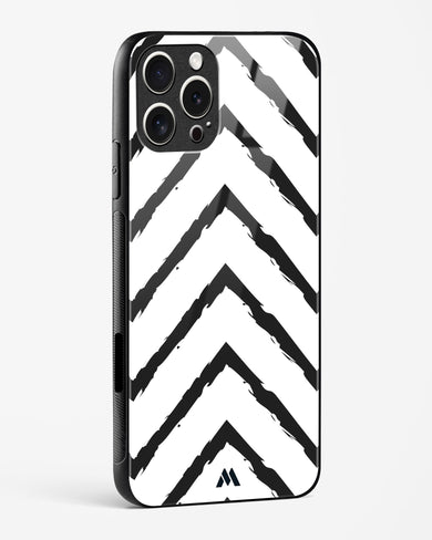 Calligraphic Zig Zags Glass Case Phone Cover (Apple)