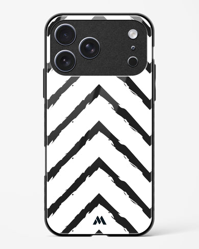 Calligraphic Zig Zags Glass Case Phone Cover (Apple)