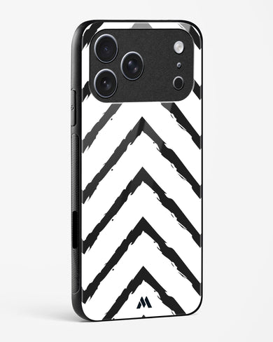 Calligraphic Zig Zags Glass Case Phone Cover (Apple)