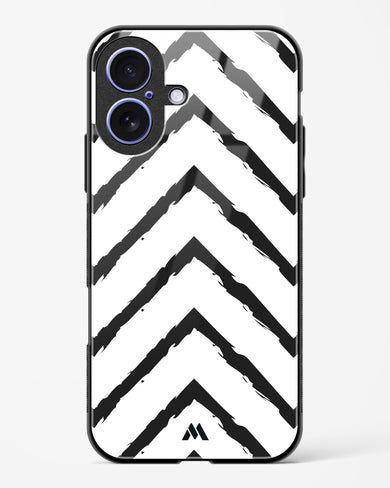 Calligraphic Zig Zags Glass Case Phone Cover (Apple)