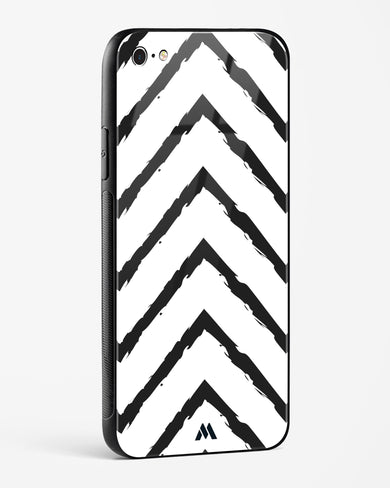 Calligraphic Zig Zags Glass Case Phone Cover (Apple)