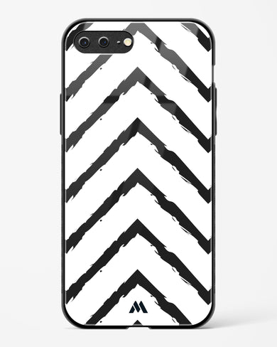 Calligraphic Zig Zags Glass Case Phone Cover (Apple)