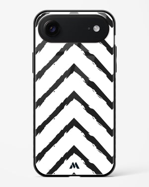 Calligraphic Zig Zags Glass Case Phone Cover (Apple)