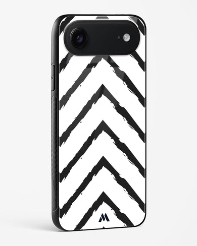 Calligraphic Zig Zags Glass Case Phone Cover (Apple)