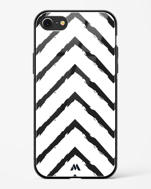 Calligraphic Zig Zags Glass Case Phone Cover (Apple)