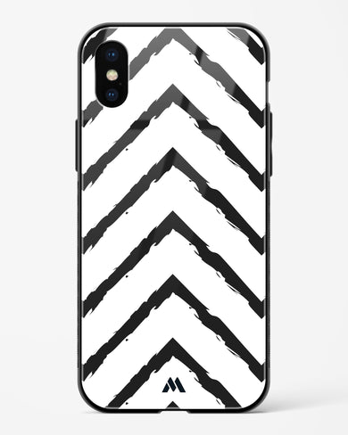 Calligraphic Zig Zags Glass Case Phone Cover (Apple)