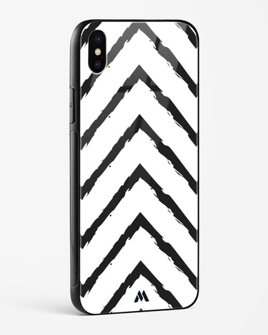 Calligraphic Zig Zags Glass Case Phone Cover (Apple)