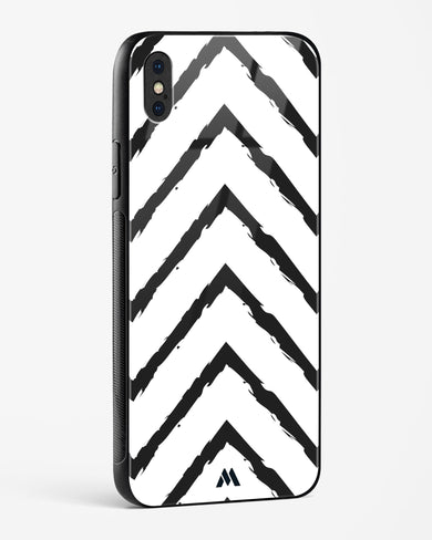 Calligraphic Zig Zags Glass Case Phone Cover (Apple)