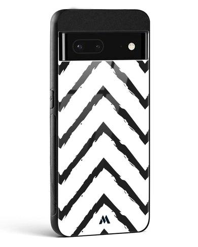 Calligraphic Zig Zags Glass Case Phone Cover (Google)