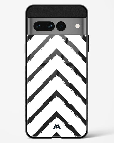 Calligraphic Zig Zags Glass Case Phone Cover (Google)