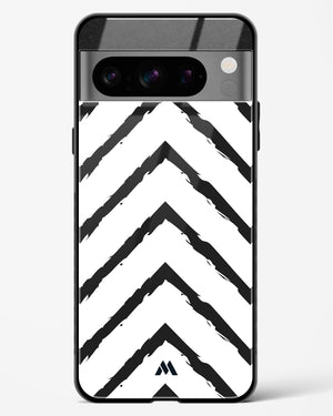 Calligraphic Zig Zags Glass Case Phone Cover-(Google)