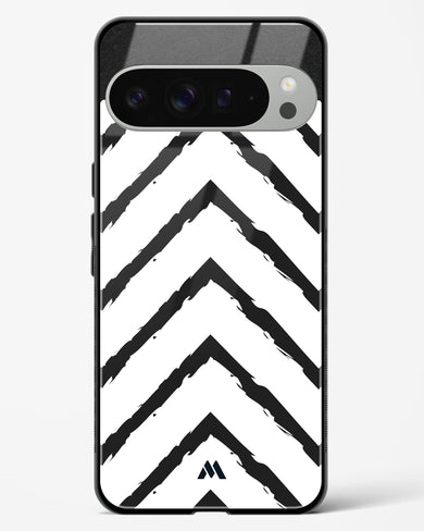 Calligraphic Zig Zags Glass Case Phone Cover (Google)