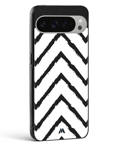 Calligraphic Zig Zags Glass Case Phone Cover (Google)