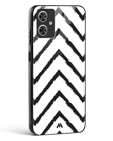 Calligraphic Zig Zags Glass Case Phone Cover-(Motorola)