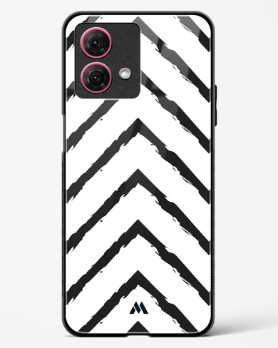 Calligraphic Zig Zags Glass Case Phone Cover (Motorola)