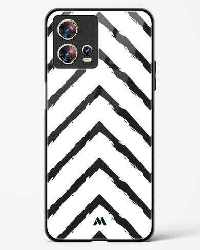 Calligraphic Zig Zags Glass Case Phone Cover-(Motorola)