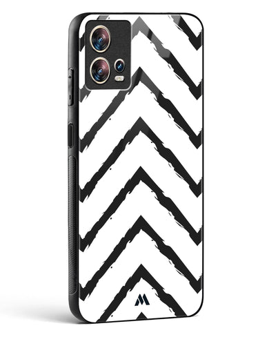 Calligraphic Zig Zags Glass Case Phone Cover (Motorola)