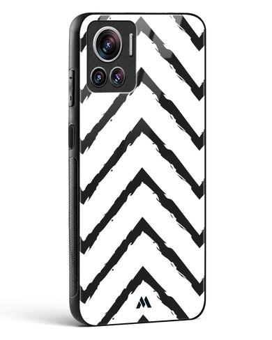 Calligraphic Zig Zags Glass Case Phone Cover (Motorola)