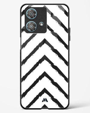 Calligraphic Zig Zags Glass Case Phone Cover (Motorola)