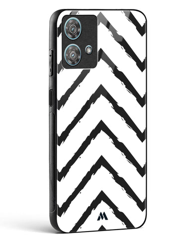 Calligraphic Zig Zags Glass Case Phone Cover-(Motorola)