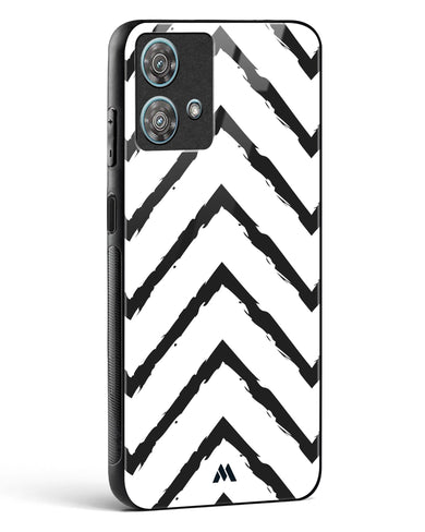 Calligraphic Zig Zags Glass Case Phone Cover (Motorola)