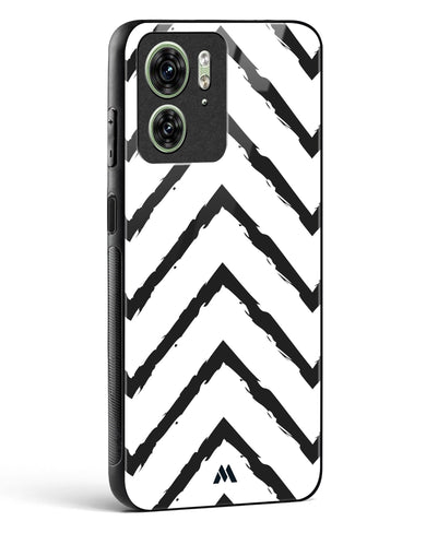 Calligraphic Zig Zags Glass Case Phone Cover (Motorola)