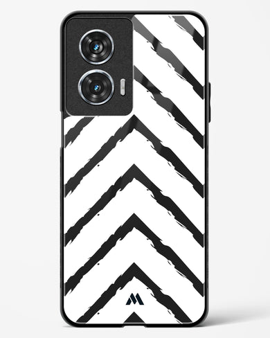 Calligraphic Zig Zags Glass Case Phone Cover (Motorola)