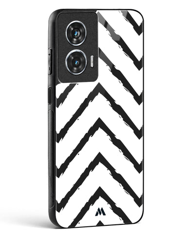 Calligraphic Zig Zags Glass Case Phone Cover (Motorola)