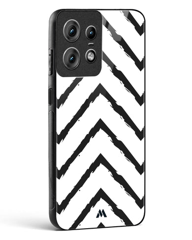Calligraphic Zig Zags Glass Case Phone Cover (Motorola)