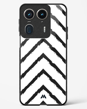 Calligraphic Zig Zags Glass Case Phone Cover (Motorola)