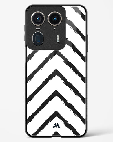 Calligraphic Zig Zags Glass Case Phone Cover (Motorola)
