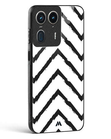 Calligraphic Zig Zags Glass Case Phone Cover (Motorola)