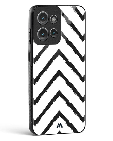 Calligraphic Zig Zags Glass Case Phone Cover (Motorola)