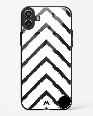 Calligraphic Zig Zags Glass Case Phone Cover (Nothing)