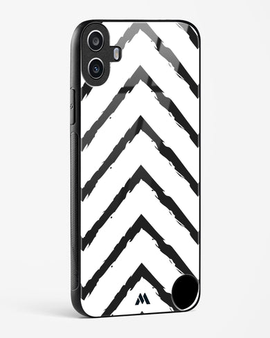 Calligraphic Zig Zags Glass Case Phone Cover (Nothing)