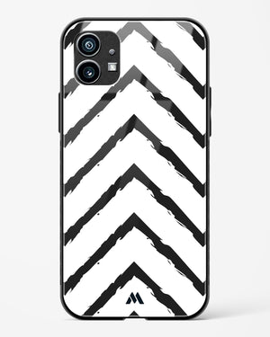 Calligraphic Zig Zags Glass Case Phone Cover (Nothing)