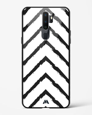 Calligraphic Zig Zags Glass Case Phone Cover (Oppo)