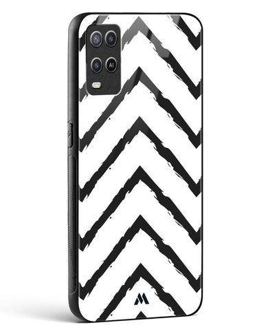 Calligraphic Zig Zags Glass Case Phone Cover (Oppo)