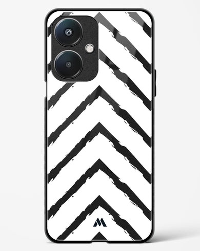 Calligraphic Zig Zags Glass Case Phone Cover (Oppo)