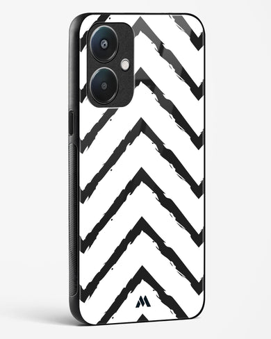 Calligraphic Zig Zags Glass Case Phone Cover (Oppo)