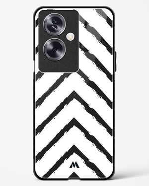 Calligraphic Zig Zags Glass Case Phone Cover (Oppo)