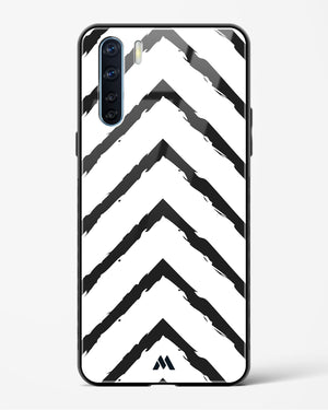 Calligraphic Zig Zags Glass Case Phone Cover (Oppo)