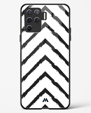 Calligraphic Zig Zags Glass Case Phone Cover (Oppo)