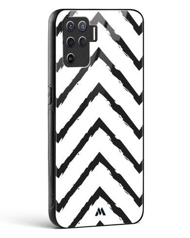 Calligraphic Zig Zags Glass Case Phone Cover (Oppo)